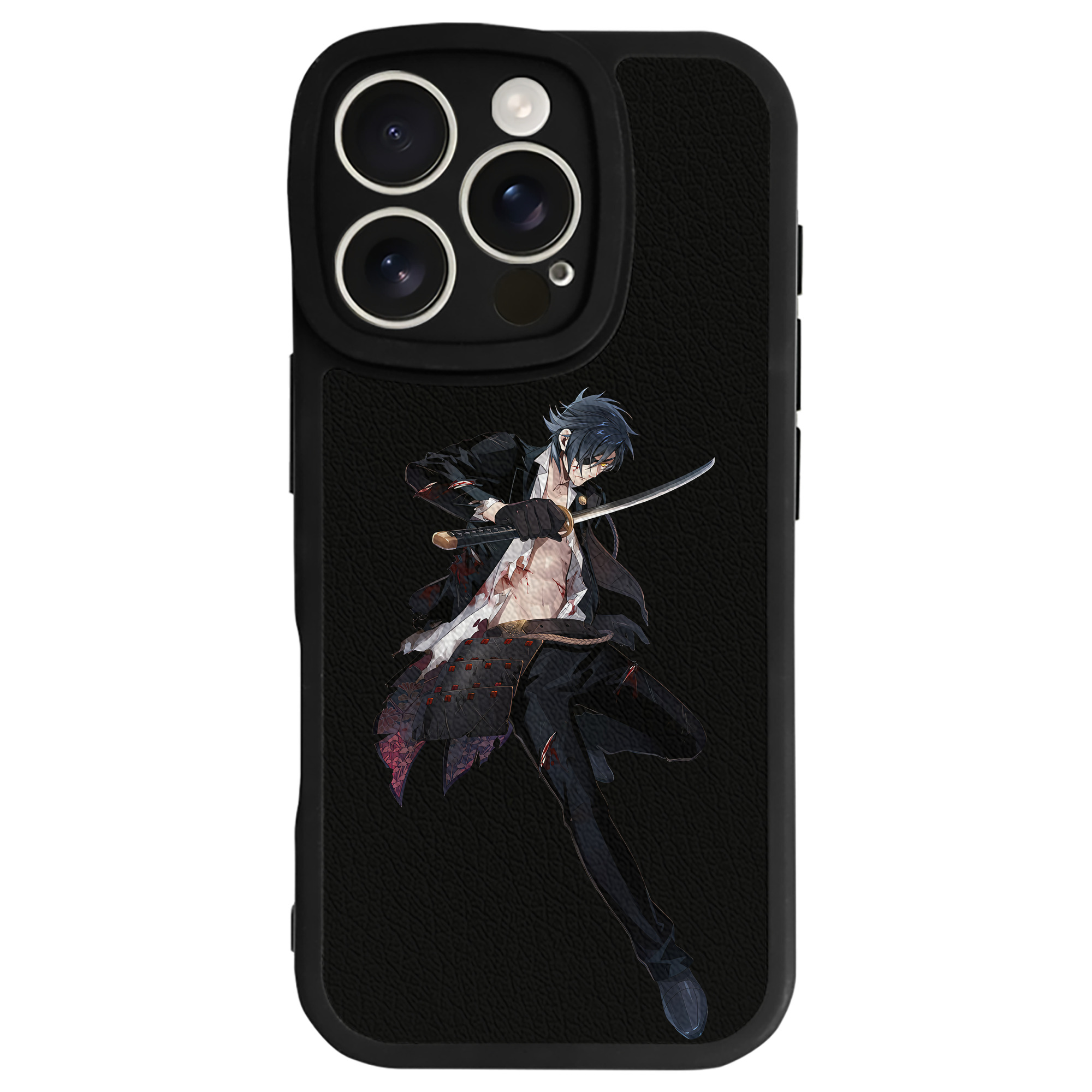 （画像用） 刀剣乱舞 Touken Ranbu 【iPhone 16シリーズ対応】シリコンスマホケース（レザー調） 材質：シリコン